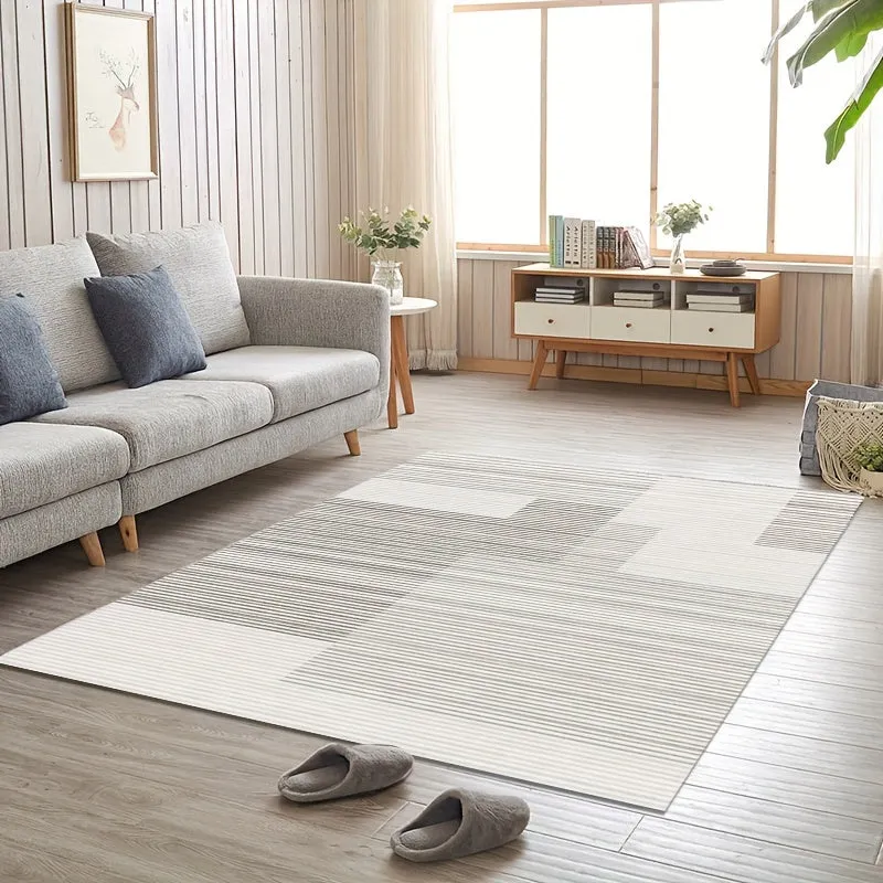 1pc 1100G Imitation Cashmere Rug, Soft & Non-Slip Floor Mat for Living Room, Hotel, Restaurant, Office Decor, Machine Washable