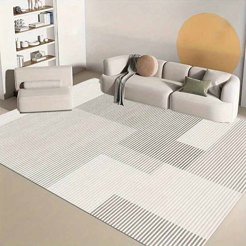 1pc 1100G Imitation Cashmere Rug, Soft & Non-Slip Floor Mat for Living Room, Hotel, Restaurant, Office Decor, Machine Washable