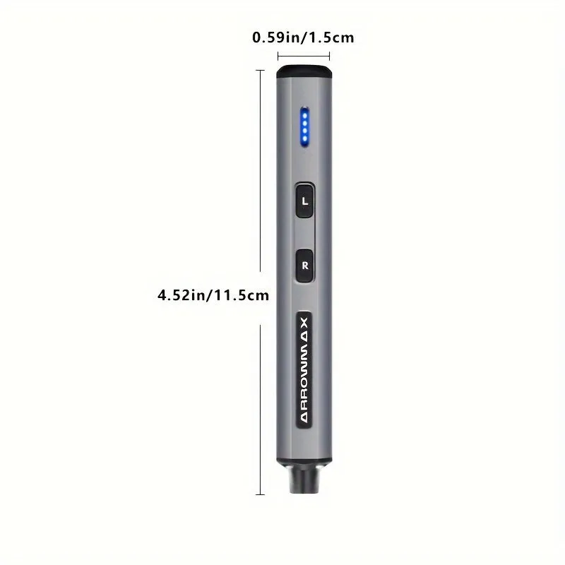 1set 102 In 1 Precision Electric Screwdriver Set, 96 Magnetic Bits, Rechargeable Mini Cordless Screwdriver With 4 LED Lights For Phone, Laptop, Watches, Glasses, RC, DIY Repair Tools