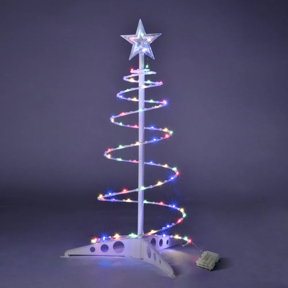 2' Lighted Spiral Xmas Tree Battery Powered