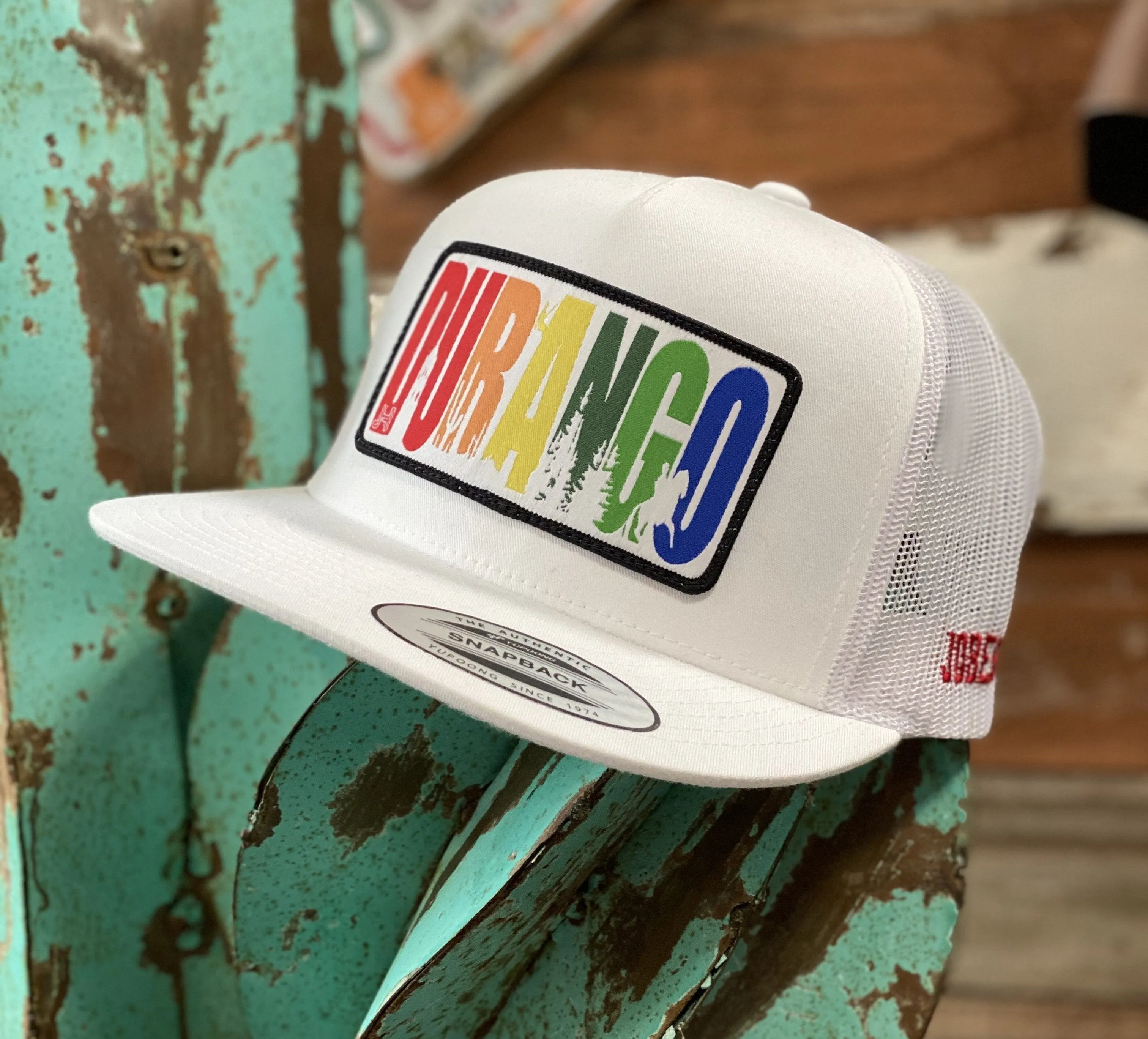 2020 Jobes Hats Trucker - All White Durango patch (Limited Edition)