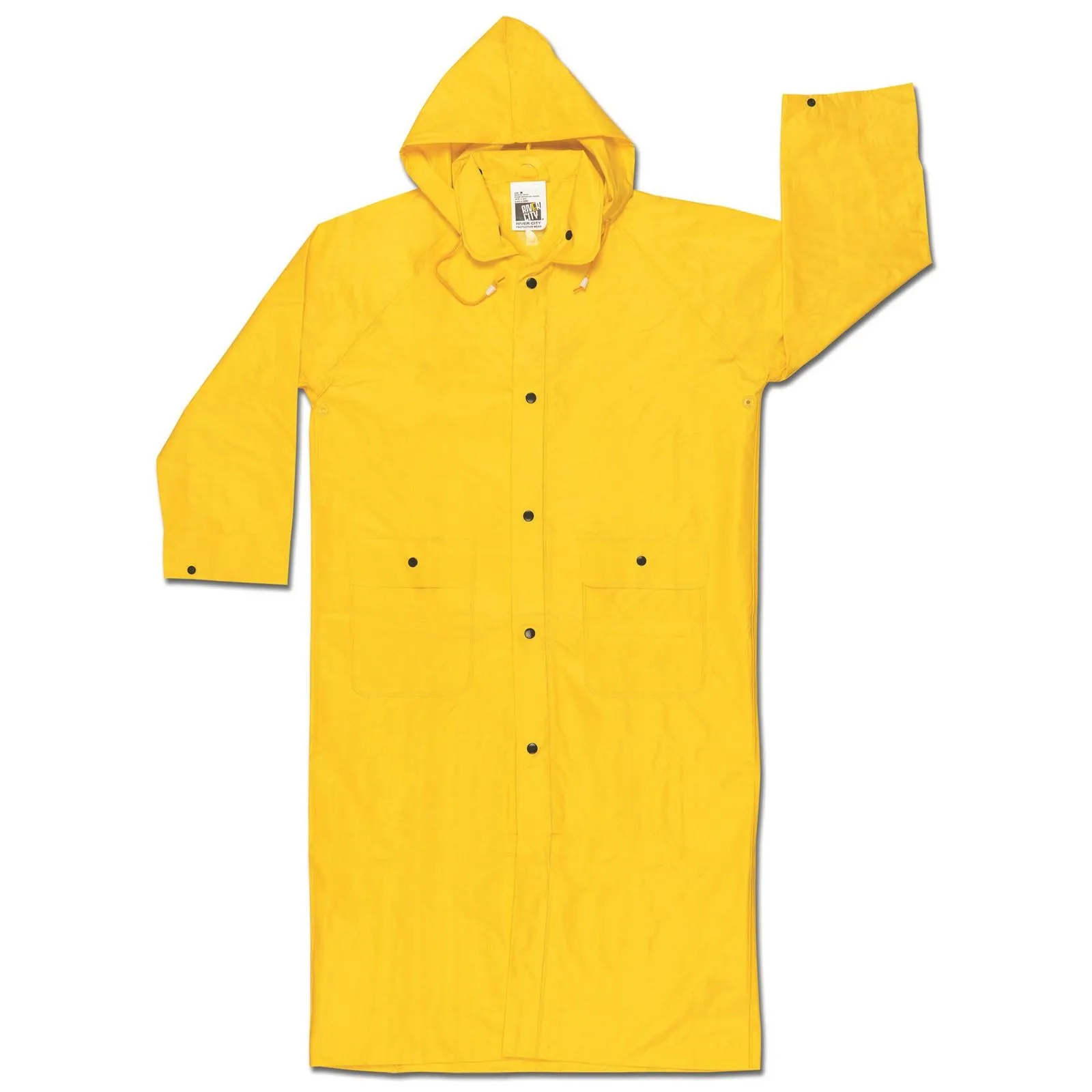 300CM MCR Wizard,.28mm,PVC/nylon/PVC,Flame Retardant,Coat W/Detach Hood,Yellow