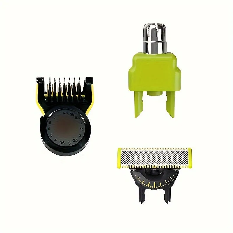 3cps/Set 360° Shaver Face And Body Hybrid Electric Trimmer Replacement Blade And Nose Hair Trimmer Replacement Blades Heads Accessories For Norelco One Blad