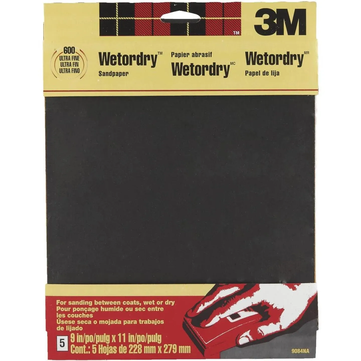 3M Wetordry 9 In. x 11 In. 600 Grit Ultra Fine Sandpaper (5-Pack)