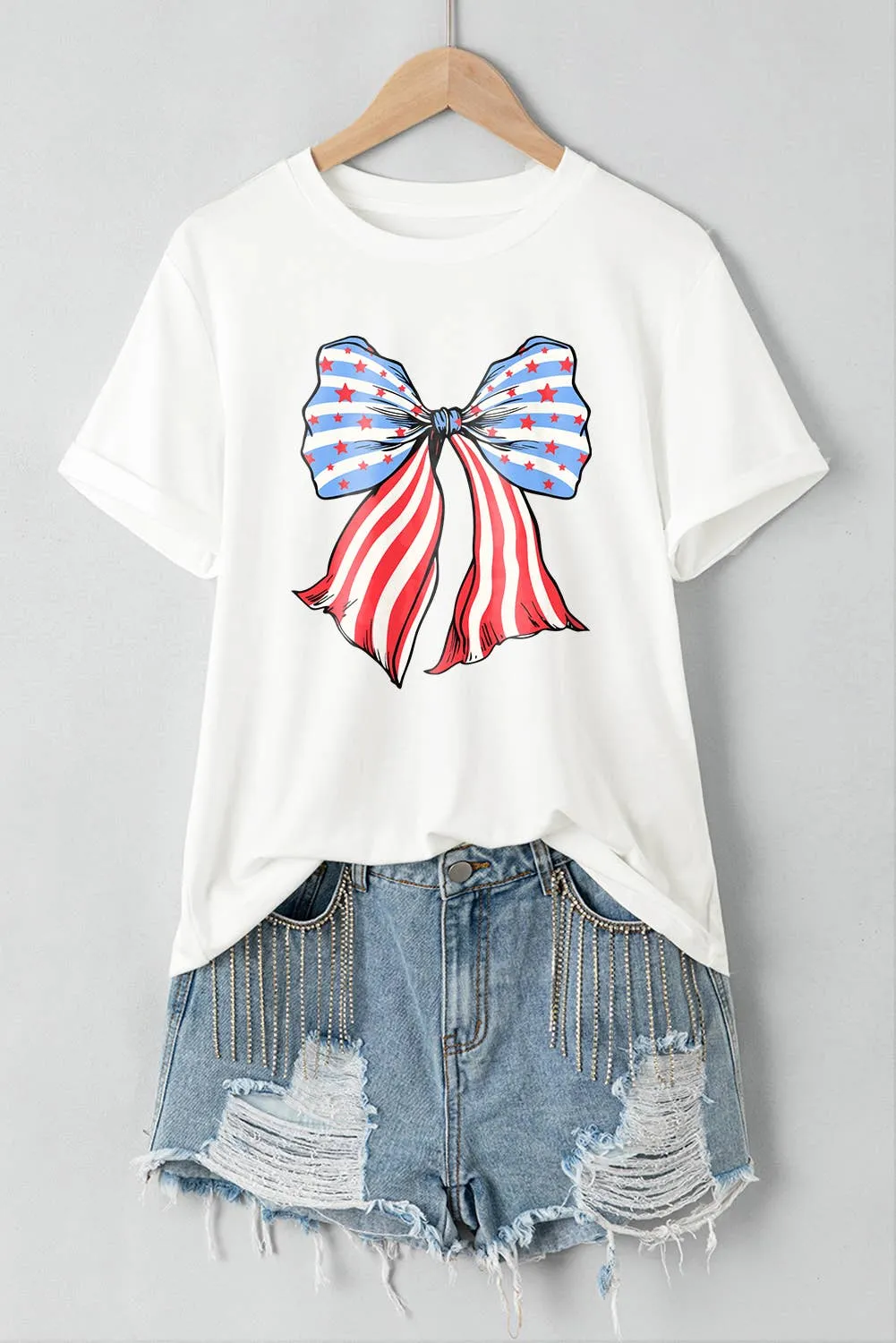 American Bow Flag USA Graphic T Shirt