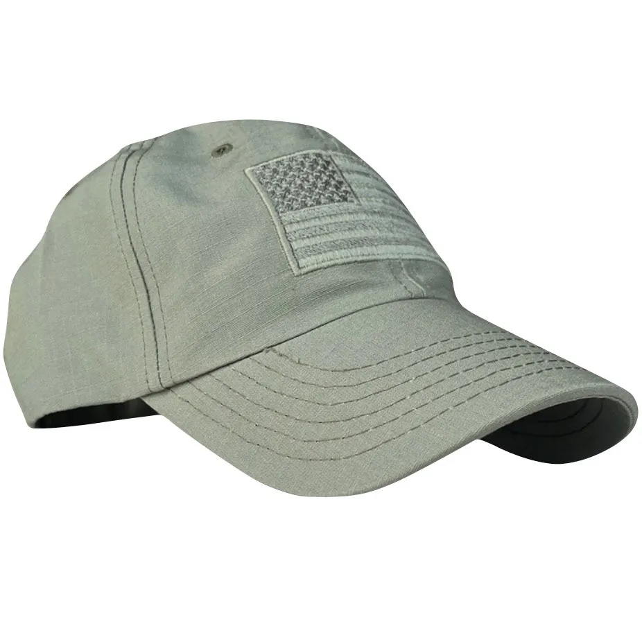 American Flag Ripstop Range Hat - Foliage Green