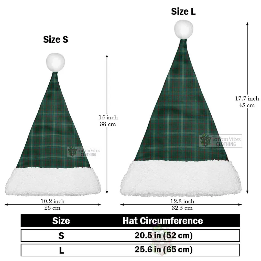 Armagh County Ireland Tartan Christmas Santa Hats