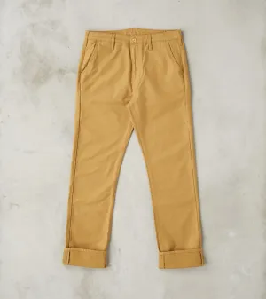 BC-03 New Straight Chino - 10oz Golden Brown Military Twill