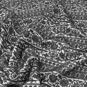 Black and White Jacquard Fabric 97203