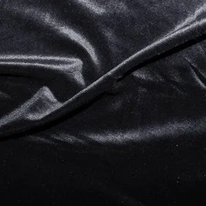 Black Poly Velvet Velour