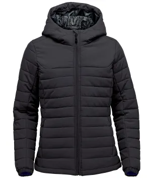 Black - Women’s Nautilus quilted hooded jacket