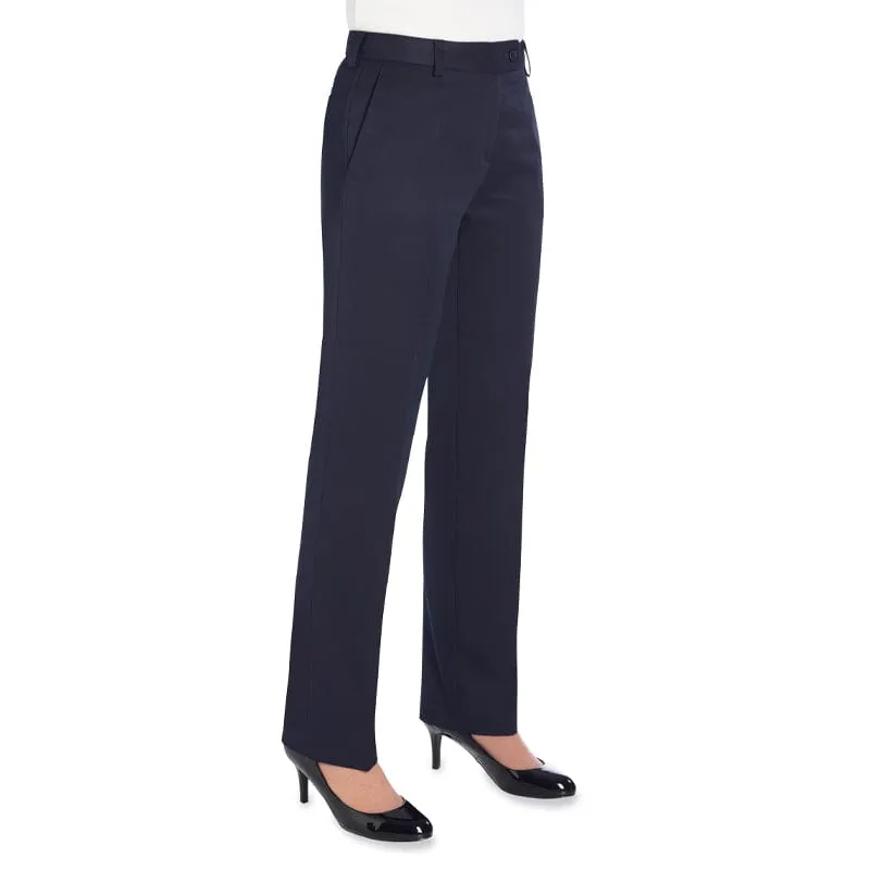 Brook Taverner Aura Straight Leg Trousers - Navy