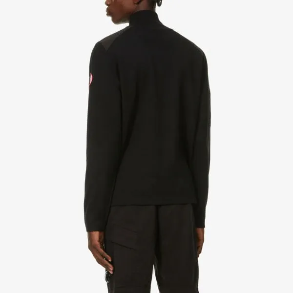 Canada Goose Merino Wool Half Zip Stormont Jumper, Black