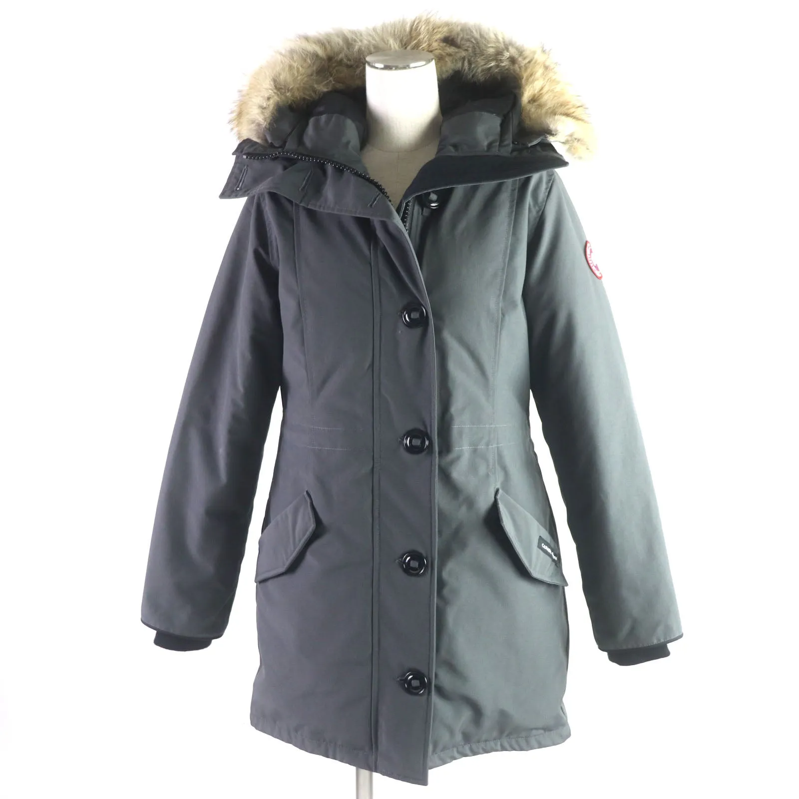 CANADA GOOSE Rossclair Parka Down Coat Gray M