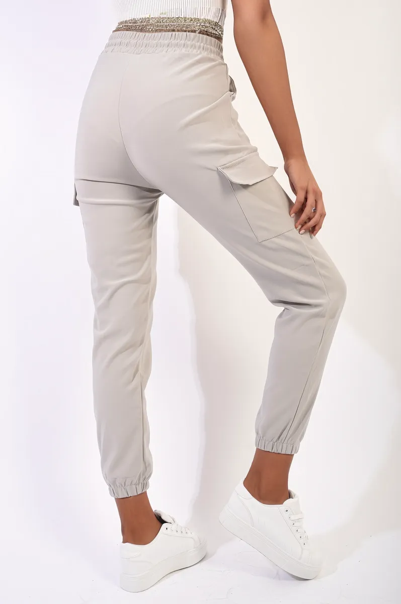 Cargo Pocket Trouser With Drawstring