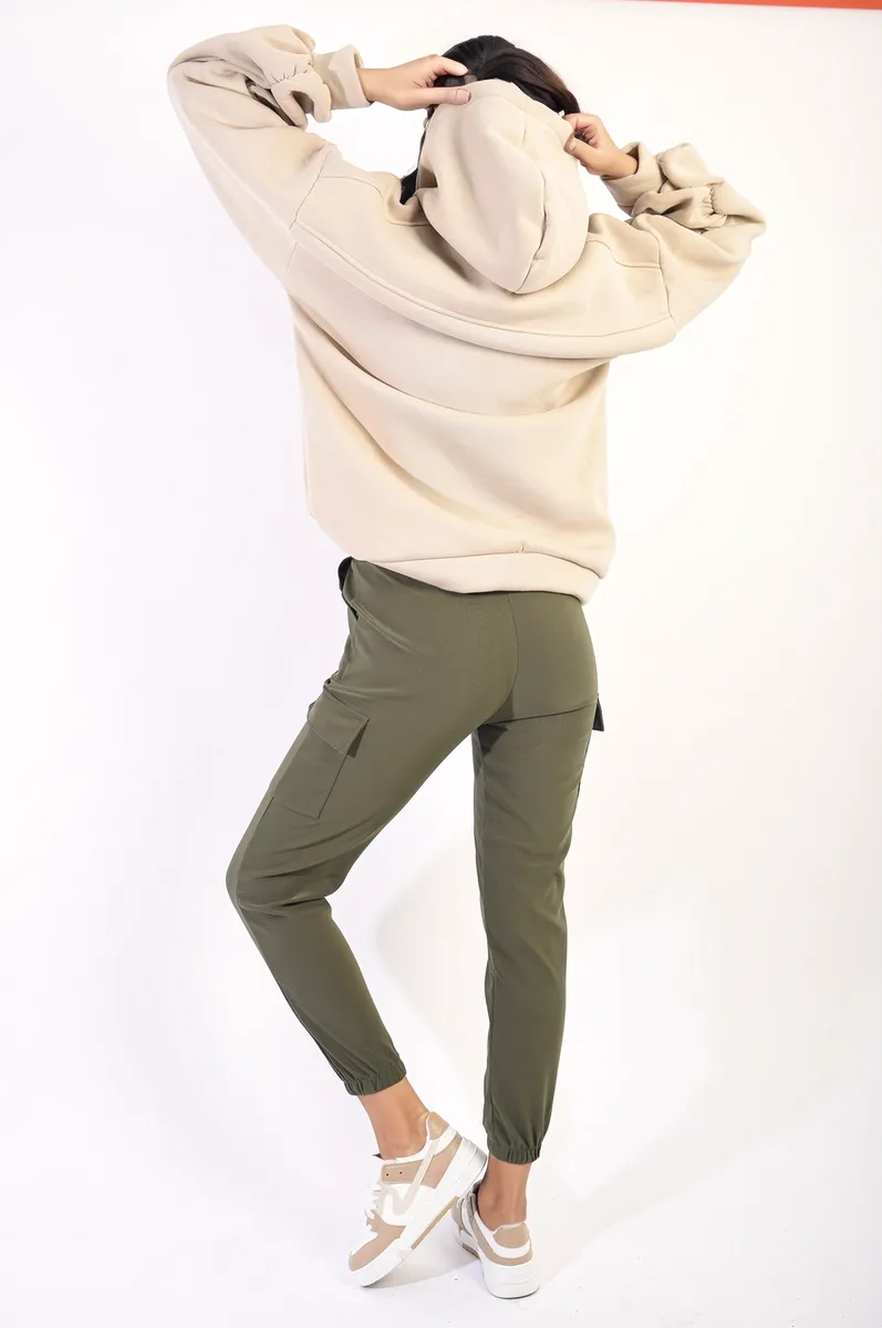 Cargo Pocket Trouser With Drawstring