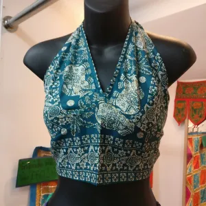 Choli Indian Crop Top Dancewear Green