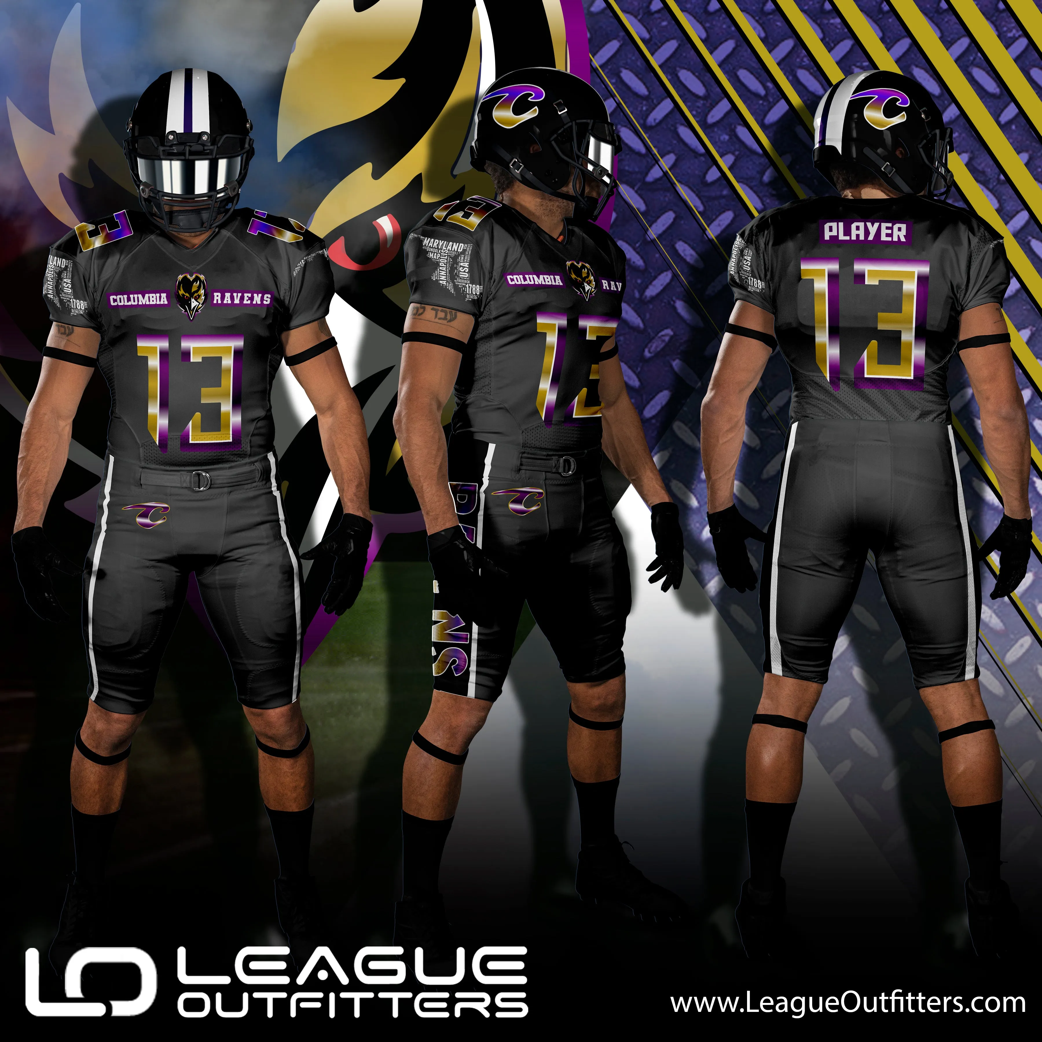 Custom Elite Sublimated Football Jerseys