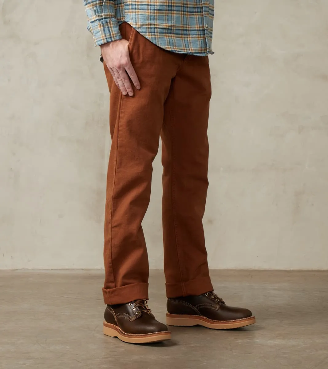 Deck Pant - 14oz Japanese Military Canvas - Rust