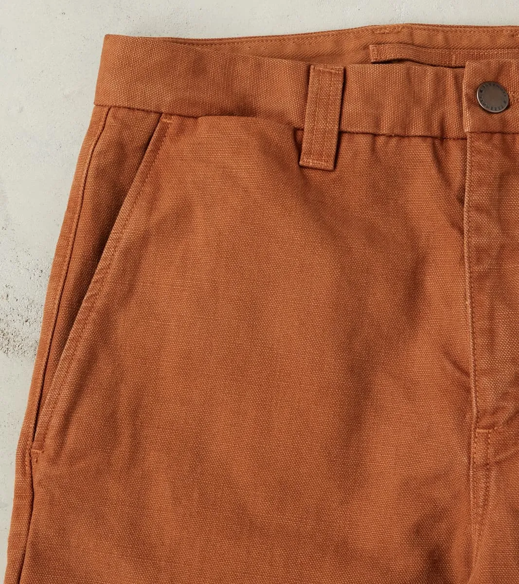 Deck Pant - 14oz Japanese Military Canvas - Rust