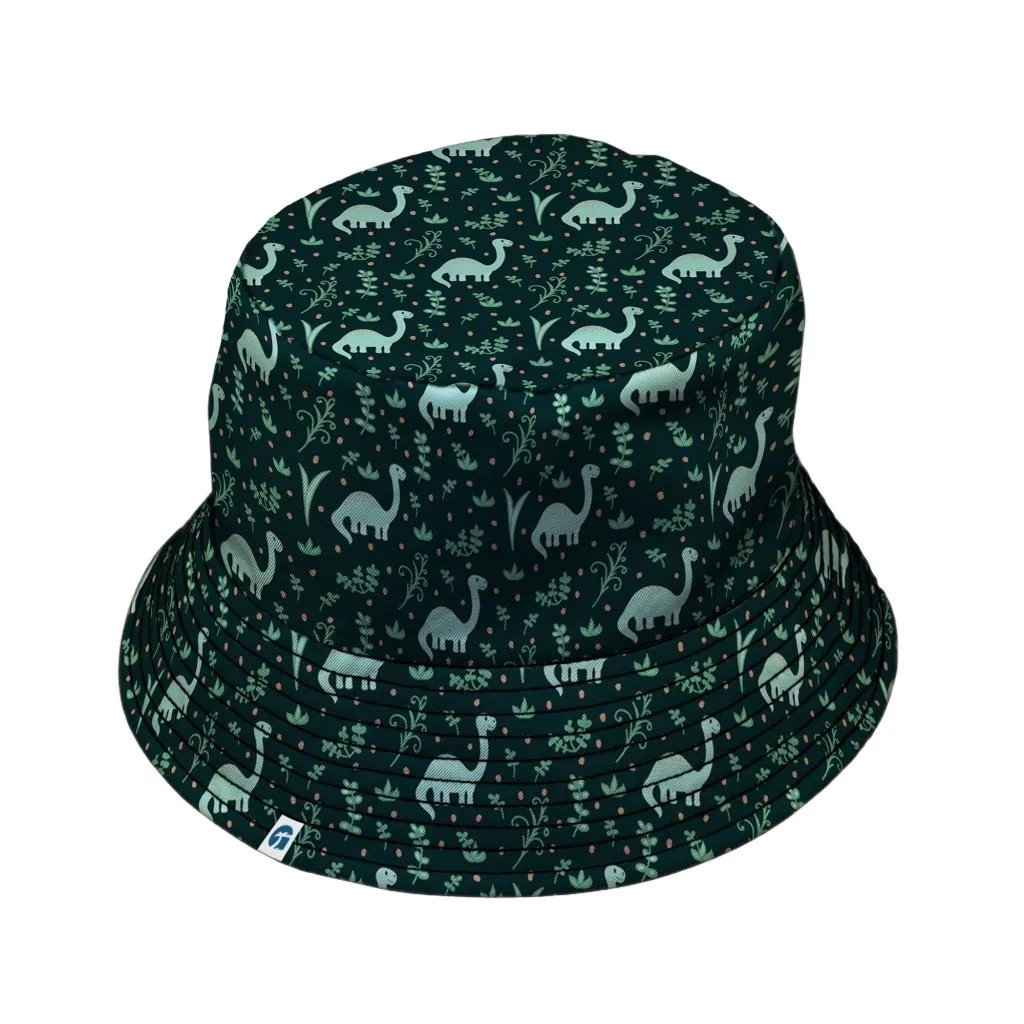 Dino Green Tropics Green Dinosaur Bucket Hat