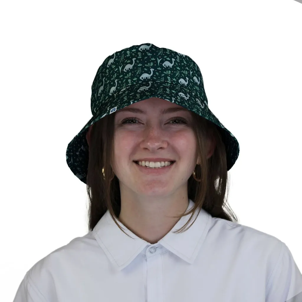 Dino Green Tropics Green Dinosaur Bucket Hat