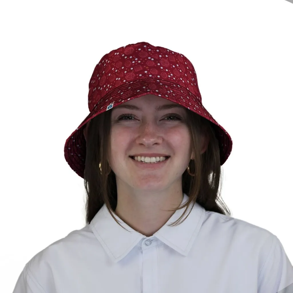 Dnd Red Dice Sets Bucket Hat