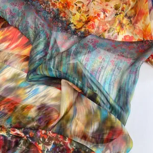 Festival Florals Silk Chiffon