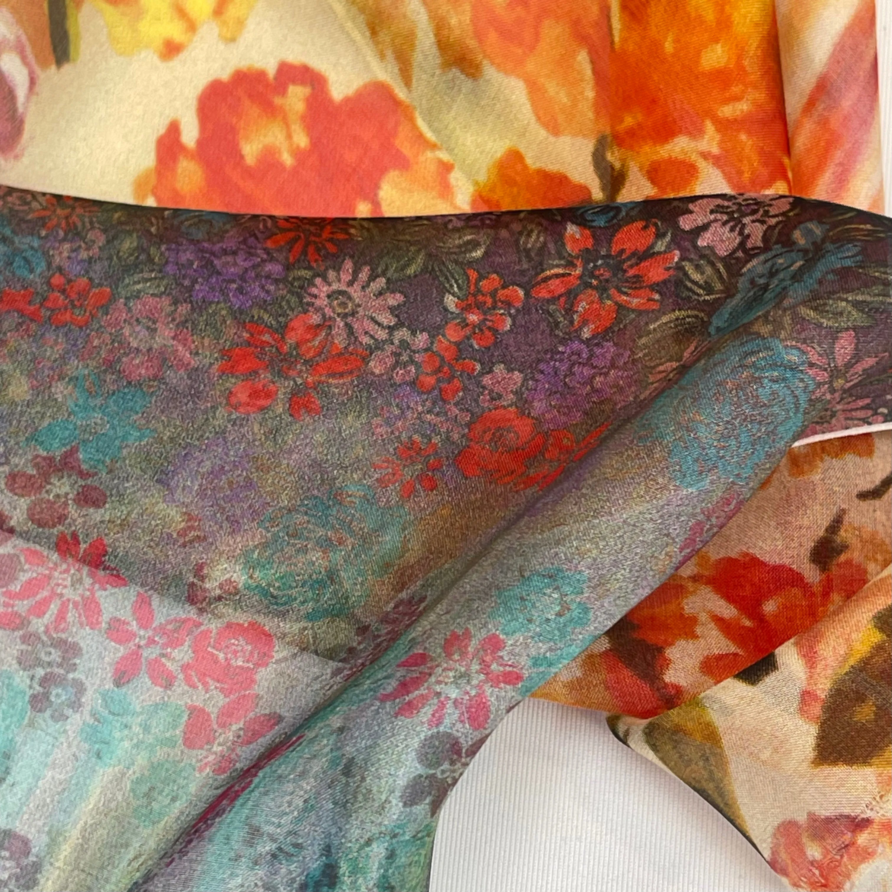 Festival Florals Silk Chiffon