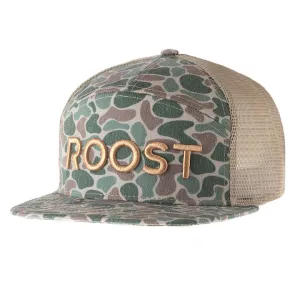 Fieldstone Roost 7 Panel Camo Logo Hat