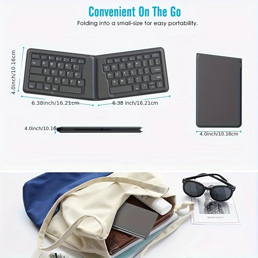 Foldable 166° Wireless Keyboard