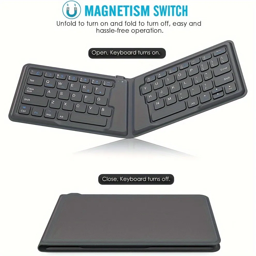 Foldable 166° Wireless Keyboard