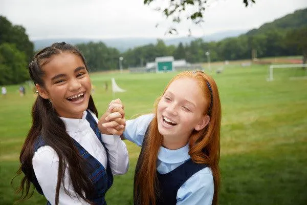 French Toast Girls School Uniform Long Sleeve Fitted Oxford Shirt - White - SE9287