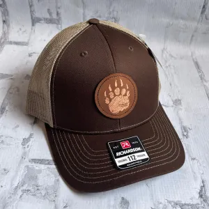 Hammer Down "Bear Claw Topo" Hat - Brown with Leather Patch