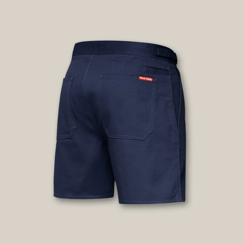 Hard Yakka Relaxed Fit Cotton Drill Short With Side Tabs (Y05340)