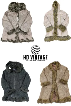 HD249 Ladies Y2K Premium Afghan Coats -10 PCs