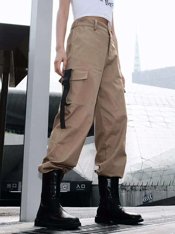 High Waist Cargo Pants For Women