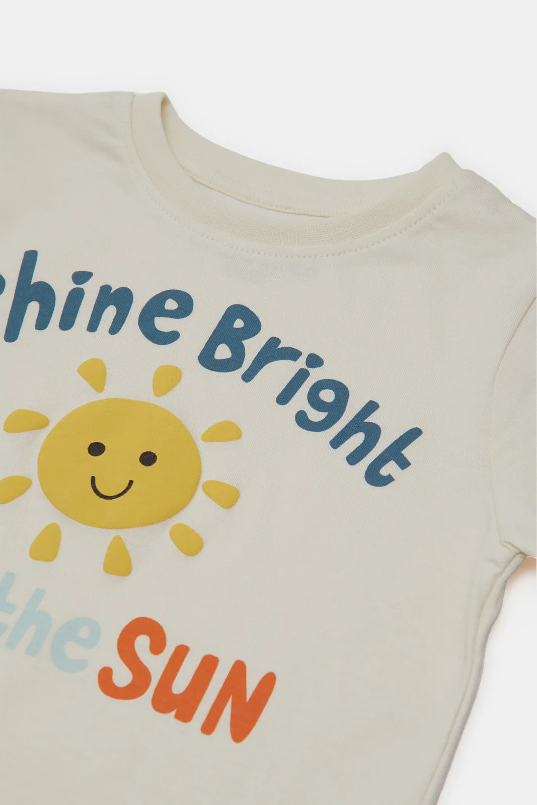 Infant Boys Cream Sunshine T-Shirt