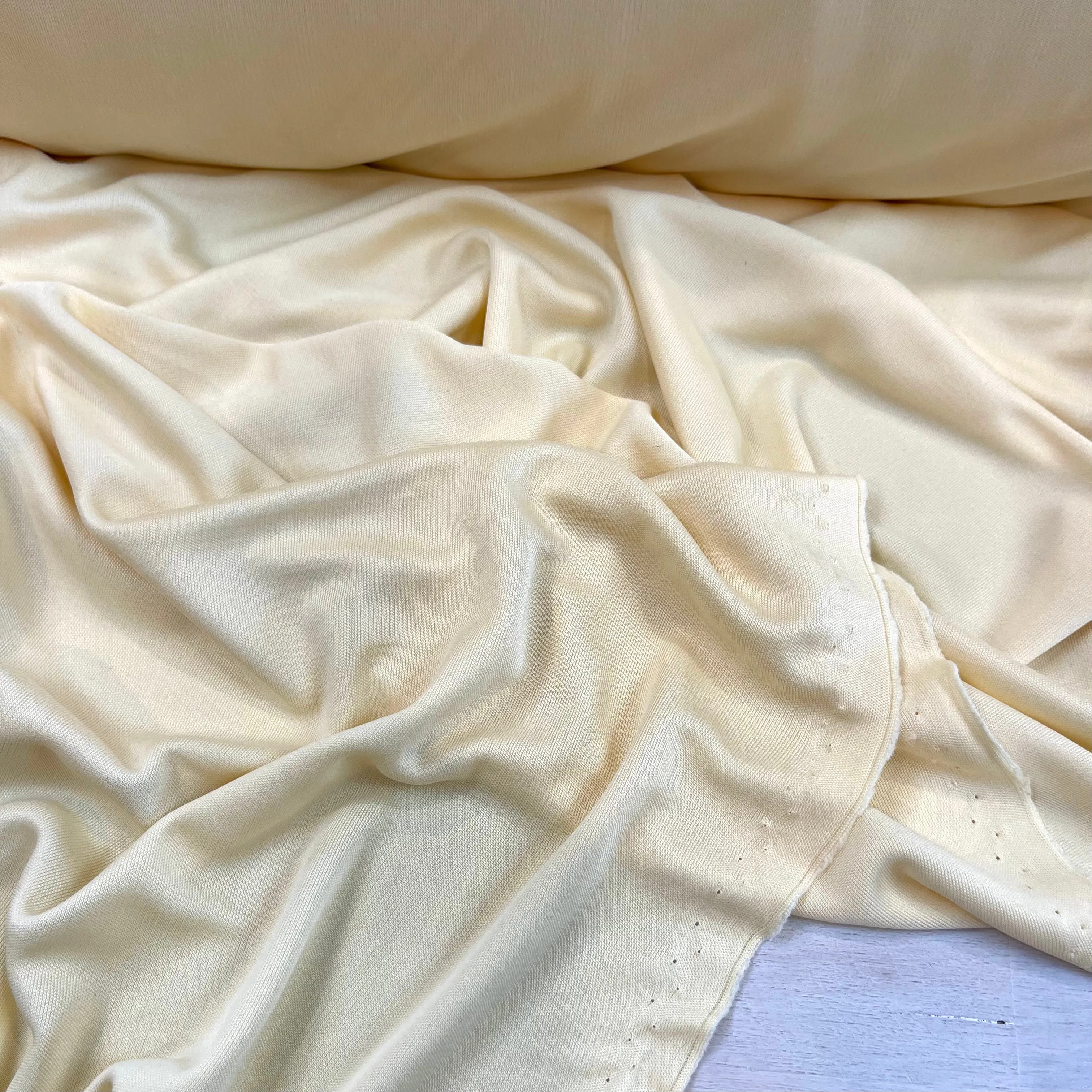 Lemon Cheesecake Silk Viscose Jersey