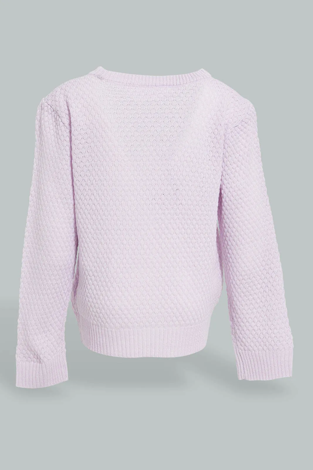 Lilac Cat Print Pullover