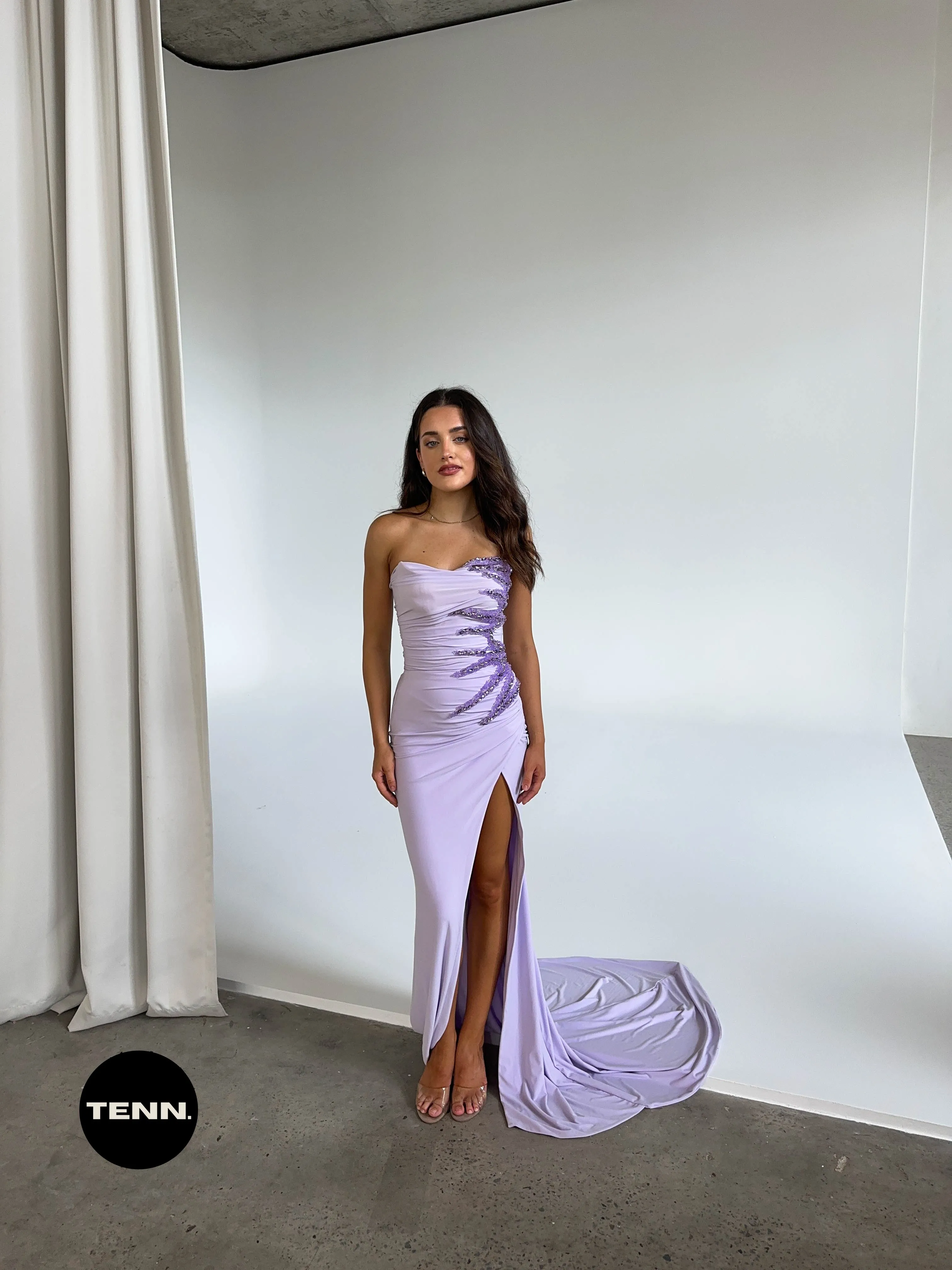 Lilah Gown (Corset Long Dress) - Lilac