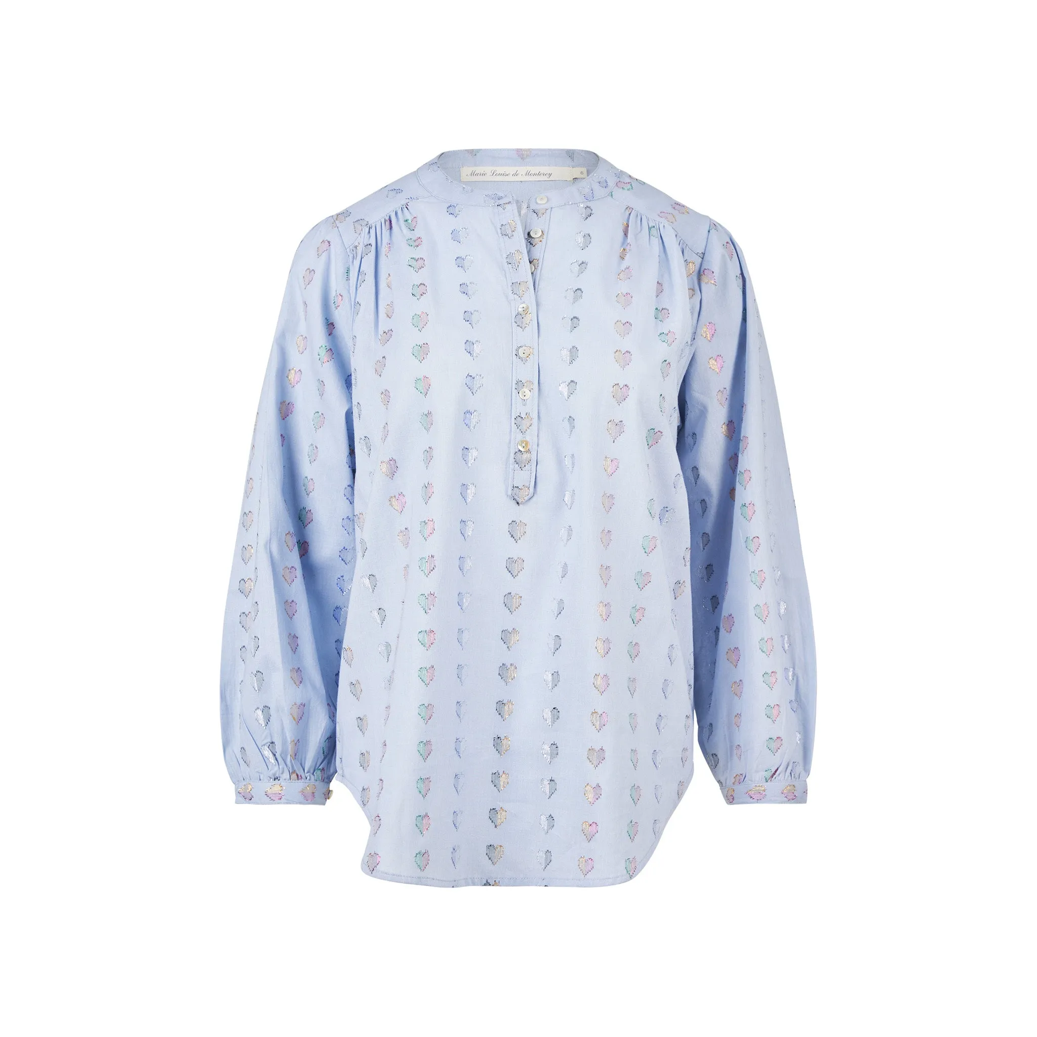 Love Heart Blouse - Blue