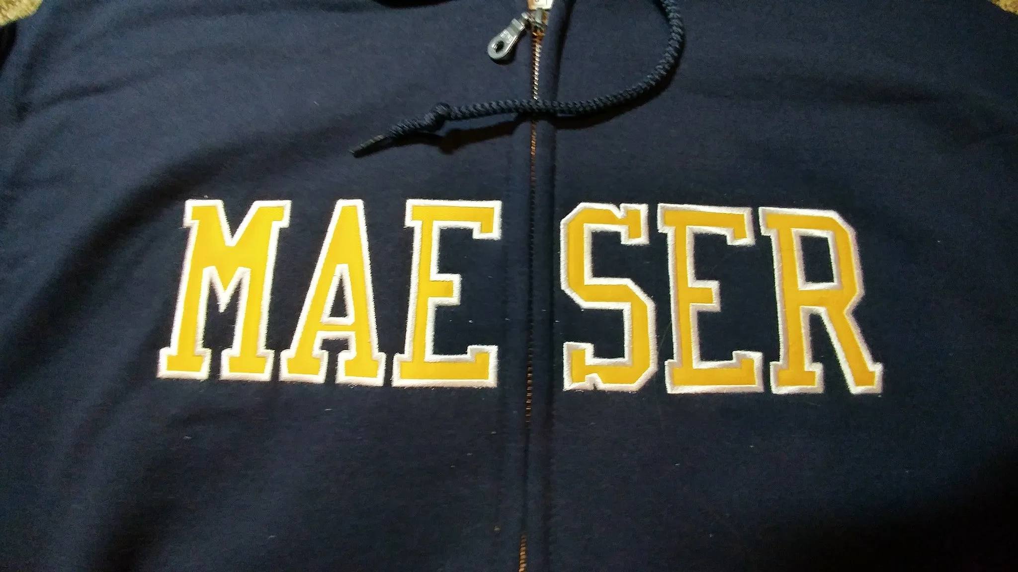 MAESER Adult Navy Hoodie with Full Zipper