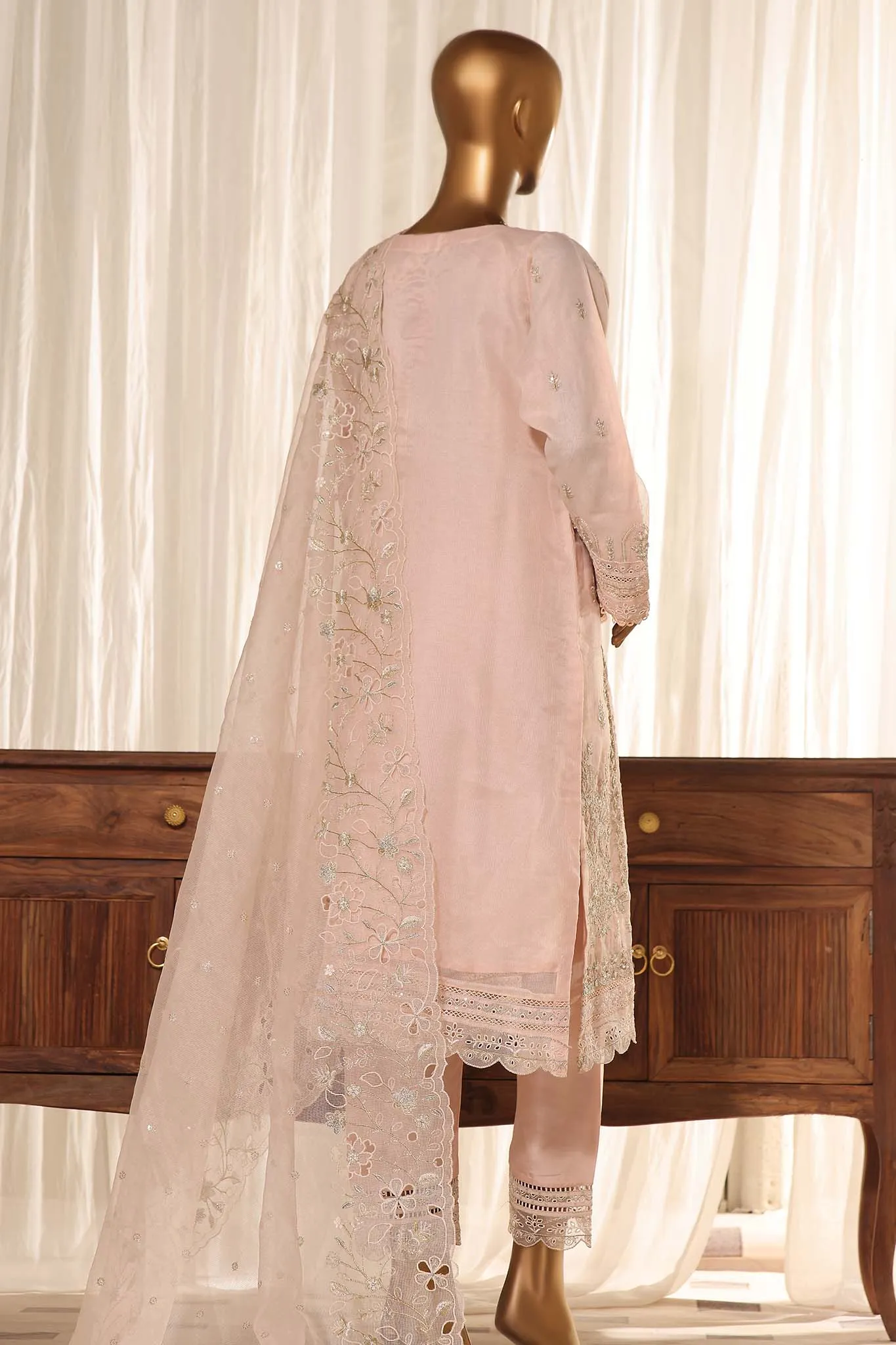 Mahpara By Sada Bahar Stitched 3 Piece Festive Formals Vol-02 Collection'2023-M-308-L.Pink