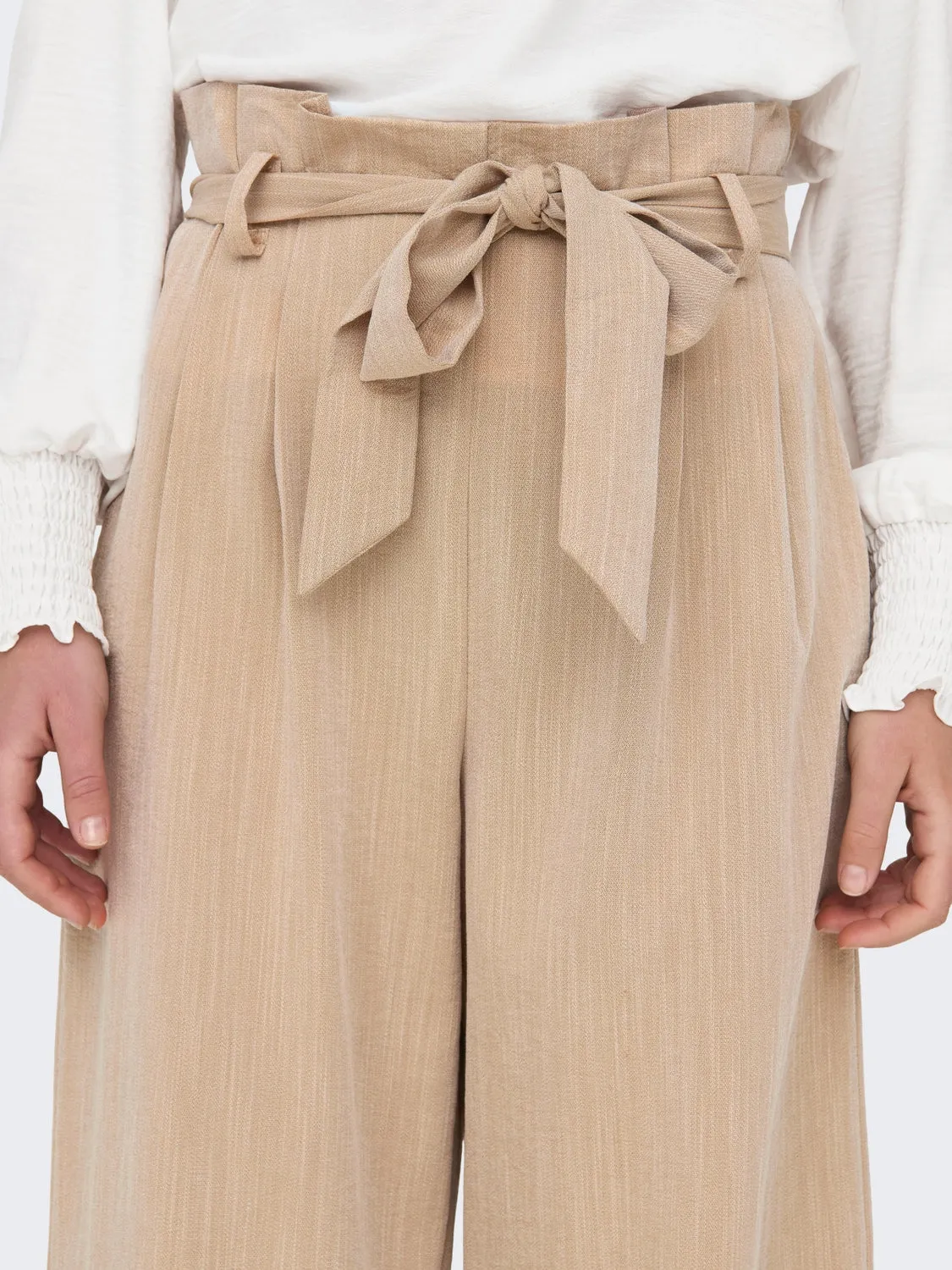 Marsa Paperbag Trousers - Safari Melange