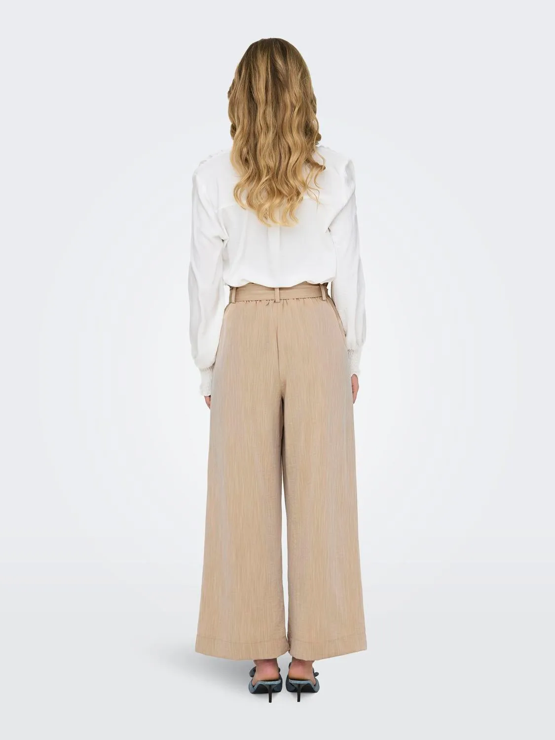 Marsa Paperbag Trousers - Safari Melange