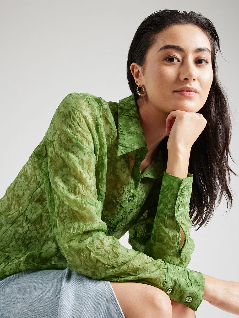 Monki blouse, green