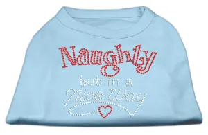 Naughty But Nice Rhinestone Shirts Baby Blue XXL (18)