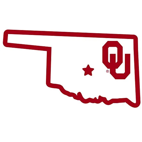 NCAA Oklahoma Sooners Home State Magnet, 11"