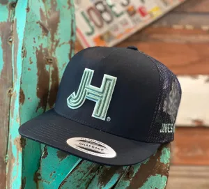 NEW 2021 Jobes Hats Trucker - All Black Cap 3D Mint JH (Limited Edition)